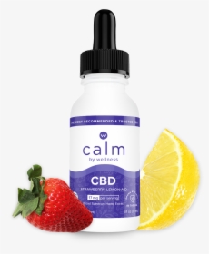 Calm Strawberry Lemon-aid Cbd Oil - Cannabidiol, HD Png Download, Free Download