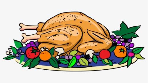 Thanksgiving Turkey Dinner Clipart, HD Png Download, Free Download