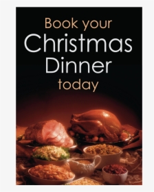 Book Your Christmas Dinner Waterproof Poster"  Title="book - Thanksgiving Promotions, HD Png Download, Free Download