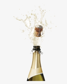 Champagne Sparkling Wine Bottle Fizz - Champagne Bottle Popping Png, Transparent Png, Free Download