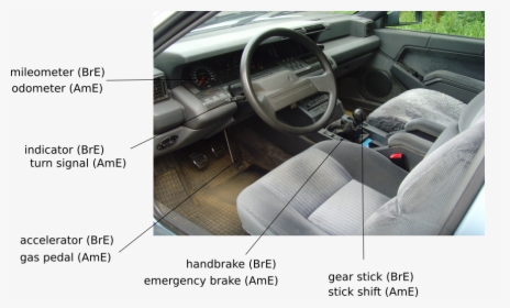 Car Inside - Ford Escort, HD Png Download, Free Download