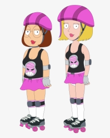 Meg Griffin Stewie Griffin Fan Art Roller Derby - Family Guy Meg Roller Derby, HD Png Download, Free Download