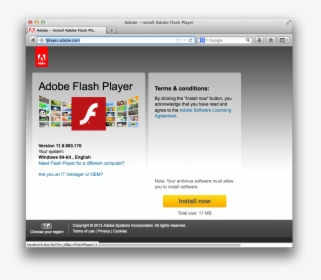 Enter Image Description Here - Adobe Flash Player, HD Png Download, Free Download