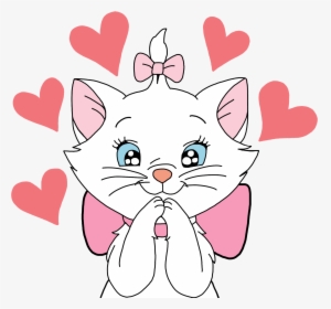 Cartoon,pink,clip Art,snout,small To Medium-sized - Marie Cat, HD Png Download, Free Download