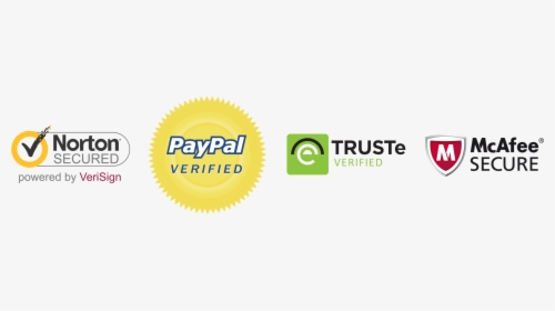 Paypal Png Transparent - Norton Mc Afee Verisign Trust E, Png Download, Free Download