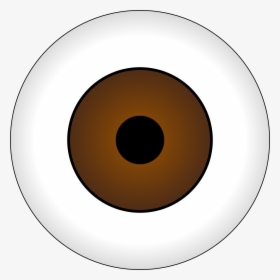 Tonlima Olhos Castanhos Brown Eye Svg Clip Arts - Brown Cartoon Eye, HD Png Download, Free Download