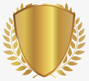Business Financial Adviser Award Laurel Golden Badge - Transparent Background Gold Shield Png, Png Download, Free Download