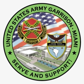 Army Garrison Miami Official Command Logo - Us Army Garrison Miami Logo, HD Png Download, Free Download