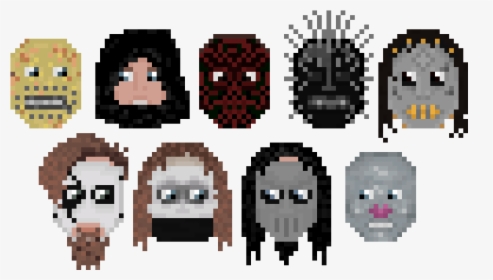 Pixel Art De Slipknot Mask, HD Png Download, Free Download