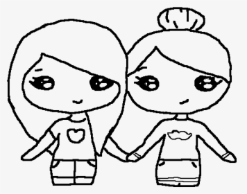 1000 X 760 - Bff Coloring Pictures For Girl, HD Png Download, Free Download