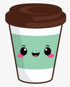 Cute Coffee To Go Green - Cute Coffee Cup Clipart, HD Png Download, Free Download