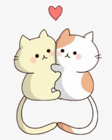 Cute Cat Bff , Png Download - Cartoon, Transparent Png, Free Download