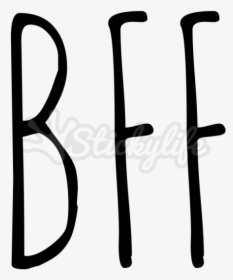 Bff Monogram - Calligraphy, HD Png Download, Free Download