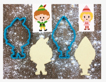 Buddy & Jovie The Elves Cookie Cutter Set - Cartoon, HD Png Download, Free Download