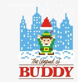 Buddy The Elf Pixel Art T Shirt - Poster, HD Png Download, Free Download
