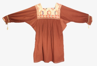 Buy Brown Blouse Hand Embroidered Chiapas, HD Png Download, Free Download