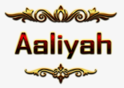 Aaliyah Decorative Name Png - Farhan Name, Transparent Png, Free Download