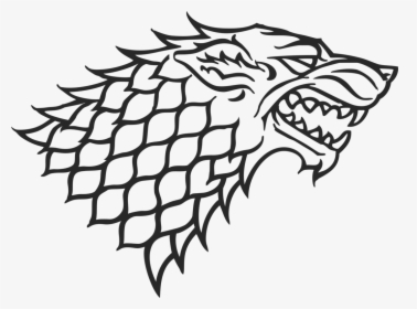 Game Of Thrones Crown Lineart - Game Of Thrones Stark Logo Png, Transparent Png, Free Download