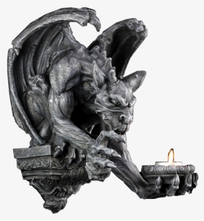 #gargoyle #statue #stone #candle #freetoedit #remixme - Gargoyle Wall Tealight Holder, HD Png Download, Free Download