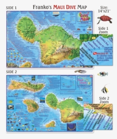 Maui Dive Map, HD Png Download, Free Download