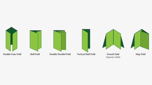 Folded Leaflet Folding Options - 4pp A5 Strip Half Fold, HD Png Download, Free Download