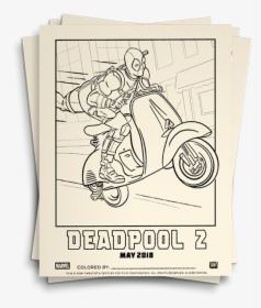 Deadpool 2 Coloring Pages, HD Png Download, Free Download