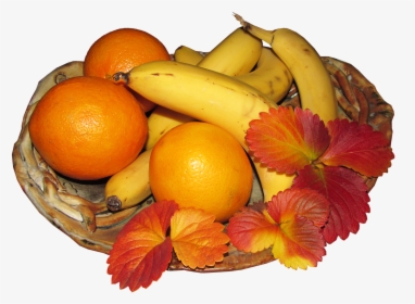 Fruit Bowl Banana Free Photo - Mandarin Orange, HD Png Download, Free Download