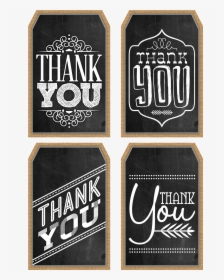 Free Printable Thank You Tags Black And White, HD Png Download, Free Download