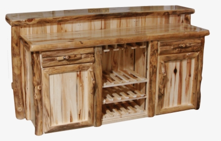 Aspen Log Deluxe Staggered Bar - Sideboard, HD Png Download, Free Download