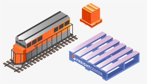 Freight Shipping Intermodal Rail - Shipping Rail, HD Png Download, Free Download