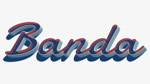 Banda 3d Letter Png Name - Graphic Design, Transparent Png, Free Download