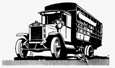 Old Style Truck Clip Arts - Truck, HD Png Download, Free Download