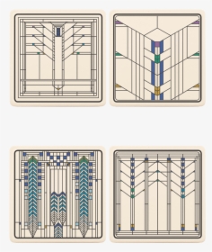 Frank Lloyd Wright Window Designs, HD Png Download, Free Download