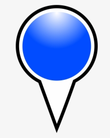 Squat Marker Blue Big - Blue Map Pins, HD Png Download, Free Download