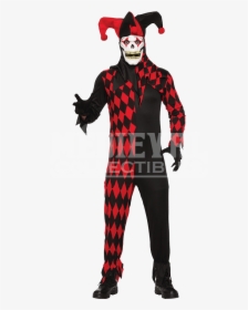 Transparent Clown Makeup Png - Black And Red Jester, Png Download, Free Download