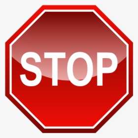 Stop Signal Free Vector 4vector - Sign Stop, HD Png Download, Free Download