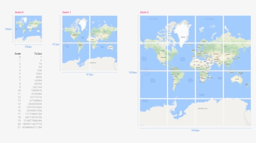 Google Maps Tiles Zoom Level, HD Png Download, Free Download