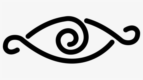 Eye With Curl Lines Design Variant - Portable Network Graphics, HD Png Download, Free Download