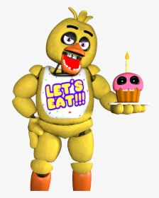 fnaf Withered Chica - Ethgoesboom Chica The Chicken, HD Png