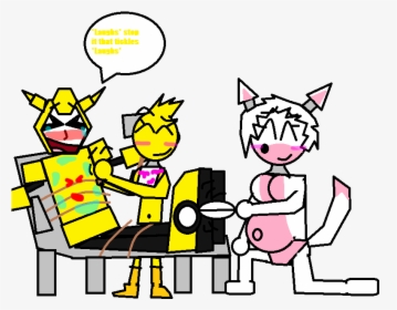 Mangle And Toy Chica Tickles Bee By G1bfan - Five Nights At Freddy's Tickle Fight, HD Png Download, Free Download