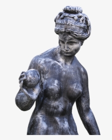 Figure, Bust, Garden Figurines, Sculpture, Female, - Bronze Sculpture, HD Png Download, Free Download
