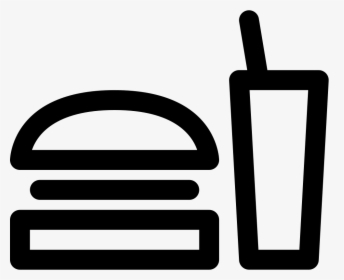 Black And White Food Icon Png - Food Black And White Icon, Transparent Png, Free Download
