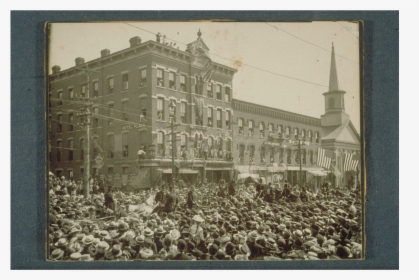 Teddy Roosevelt Visiting Willimantic, Ct In 1902 - Teddy Roosevelt In Willimantic, HD Png Download, Free Download