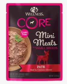 Wellness Core Mini Meals Beef And Chicken Entree For - Wellness Small Breed Mini Meals, HD Png Download, Free Download