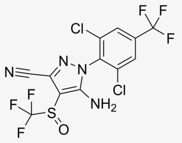 Fipronil Structure - Chemical Model Of Resveratrol, HD Png Download, Free Download