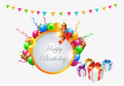 Graphic Design Birthday - Happy Birthday Background Design Png, Transparent Png, Free Download