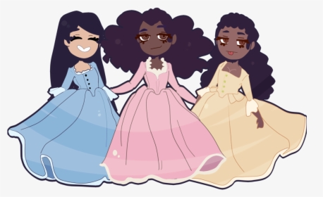 Schuyler Sisters Hamilton Drawing , Png Download - Hamilton Art Schuyler Sisters, Transparent Png, Free Download
