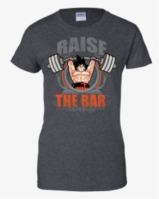 Raise The Bar Goku Spirit Bomb Shoulder Barbell Press - T-shirt, HD Png Download, Free Download