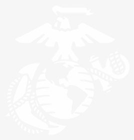 Clip Art Marines Drawing Huge - White Eagle Globe And Anchor, HD Png Download, Free Download