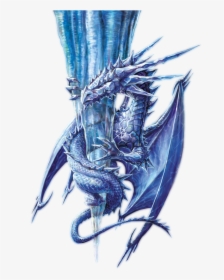 Ice Dragon Png Background Image - Ice Real Elemental Dragon, Transparent Png, Free Download